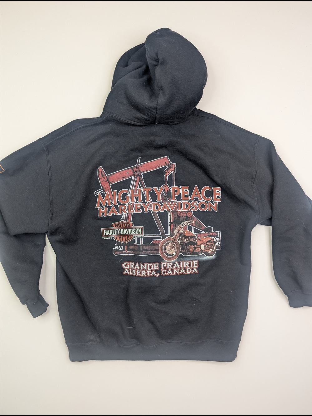 Mighty Peace Harley-Davidson Black Graphic Hoodie